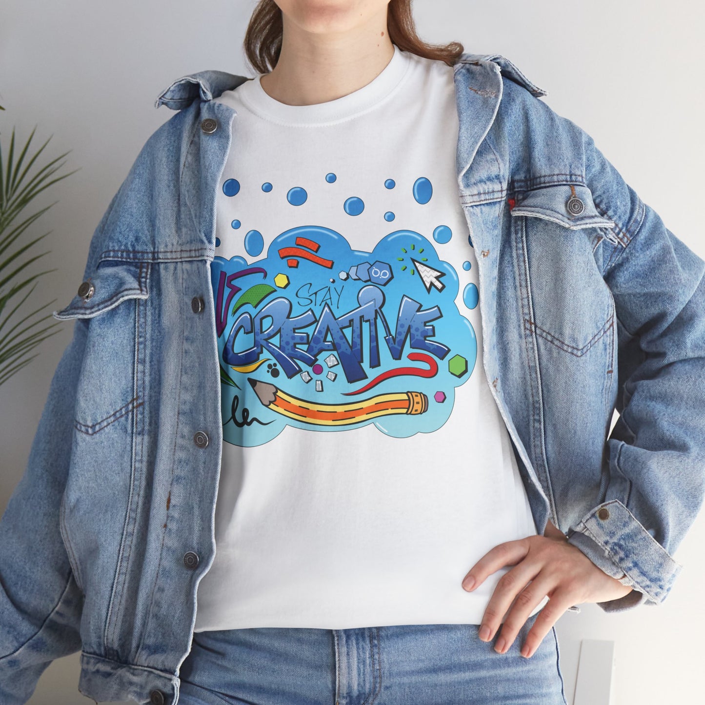 STAY CREATIVE Unisex Heavy Cotton T-Shirt
