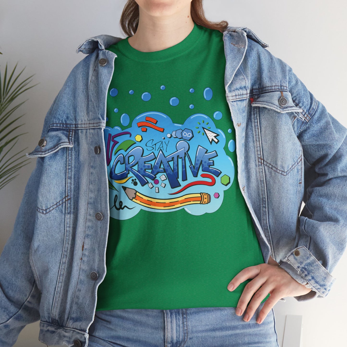 STAY CREATIVE Unisex Heavy Cotton T-Shirt