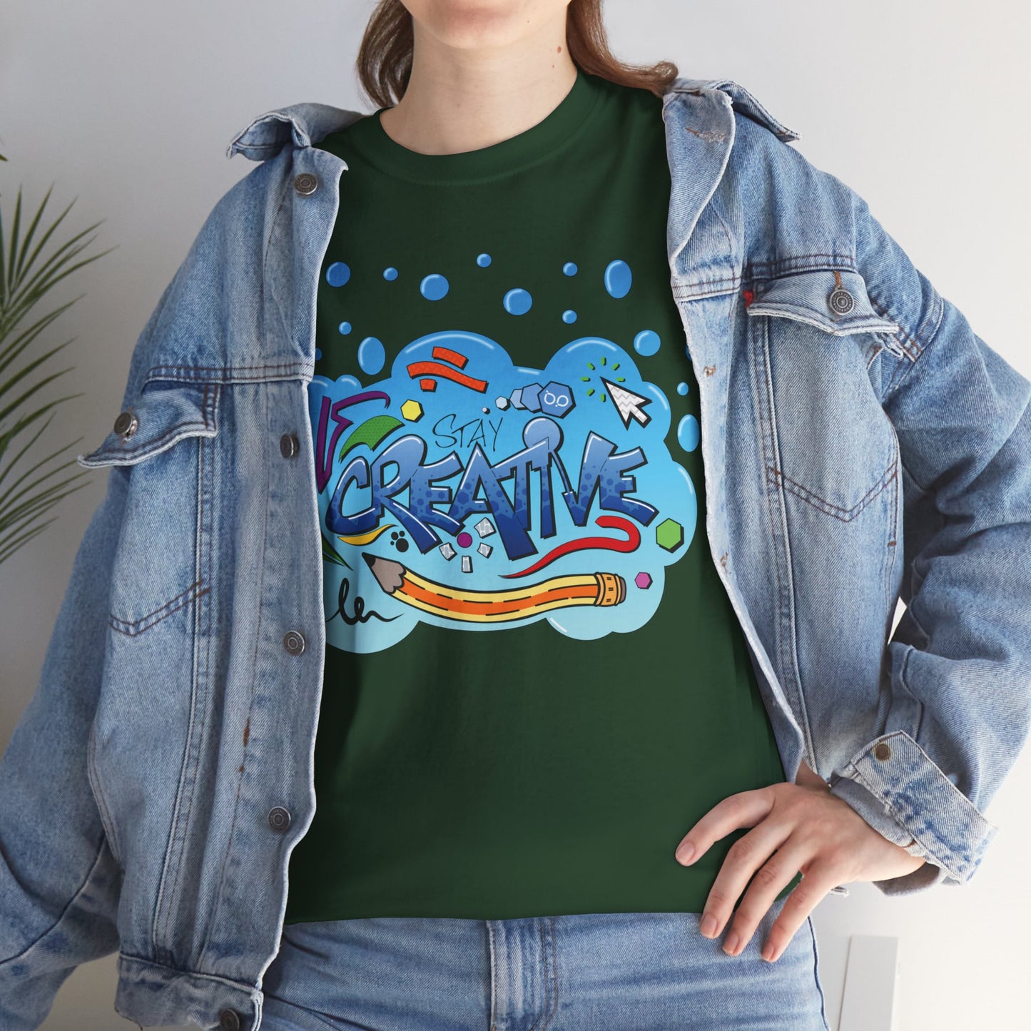 STAY CREATIVE Unisex Heavy Cotton T-Shirt