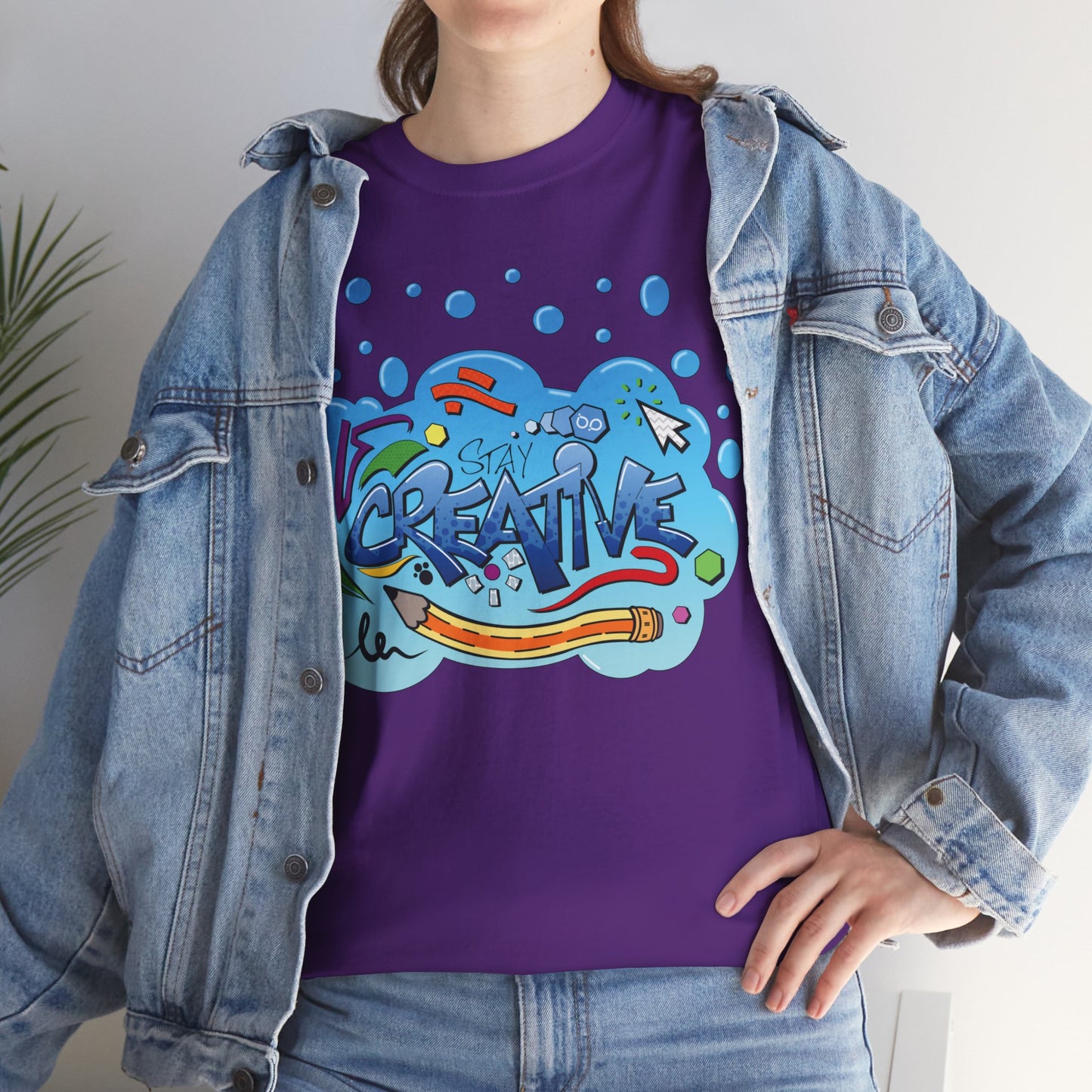 STAY CREATIVE Unisex Heavy Cotton T-Shirt
