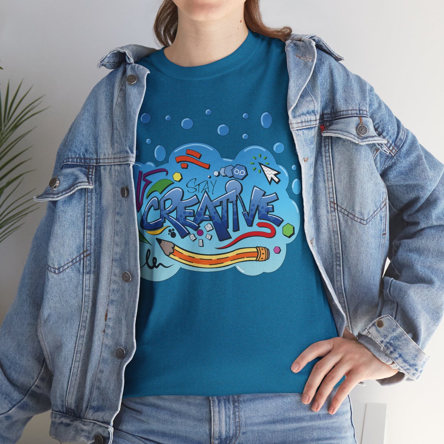 STAY CREATIVE Unisex Heavy Cotton T-Shirt
