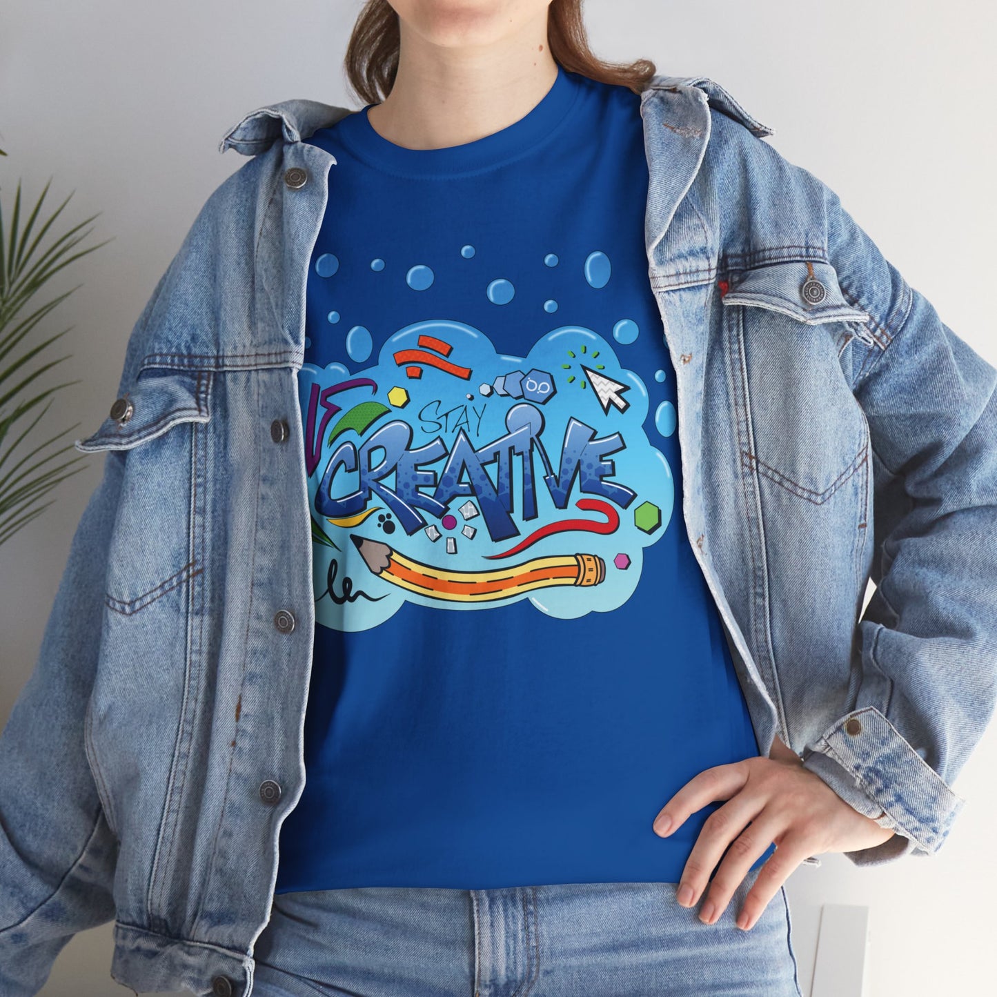 STAY CREATIVE Unisex Heavy Cotton T-Shirt