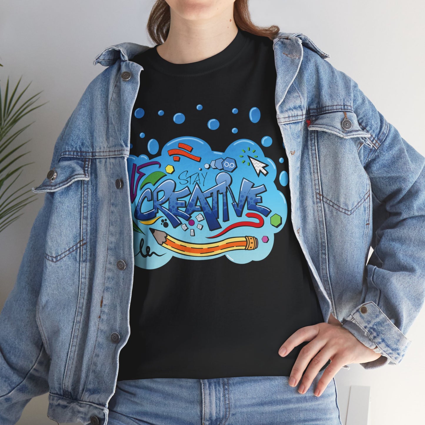 STAY CREATIVE Unisex Heavy Cotton T-Shirt