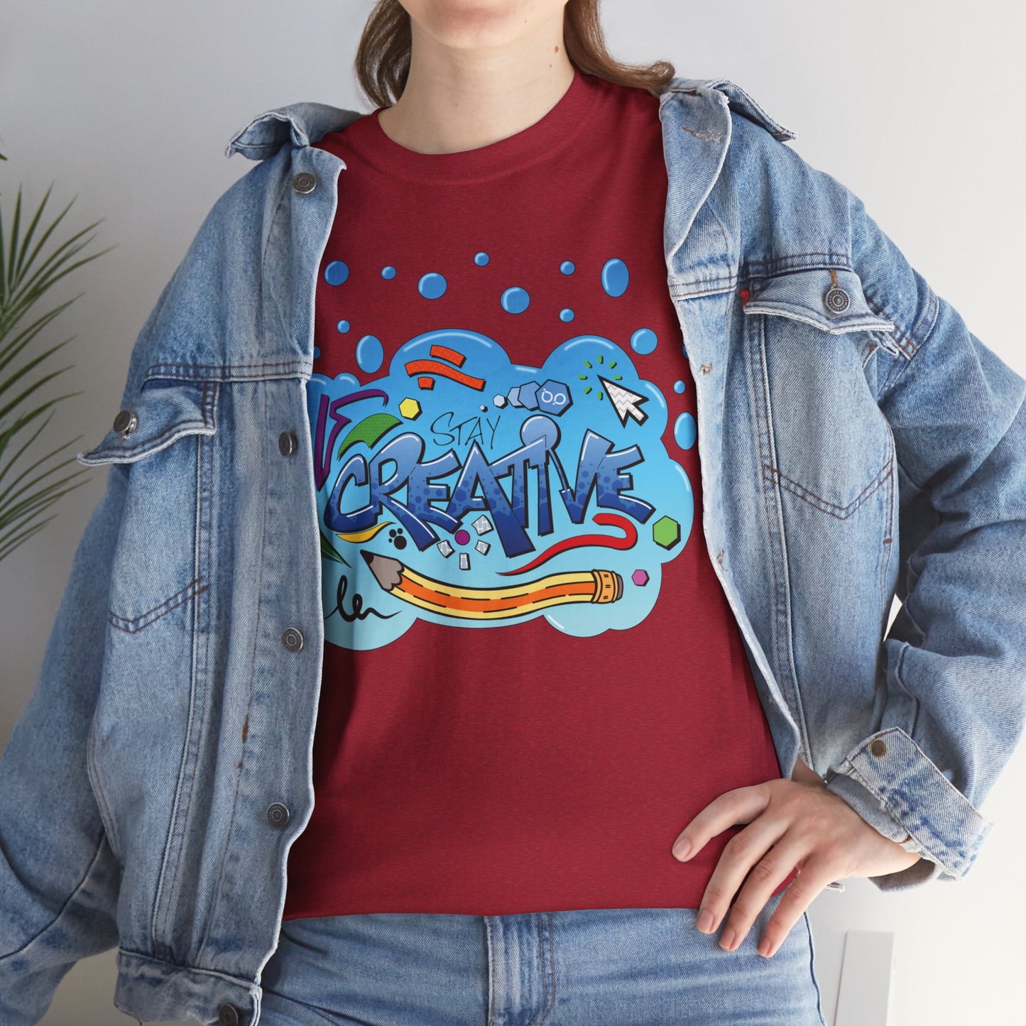 STAY CREATIVE Unisex Heavy Cotton T-Shirt