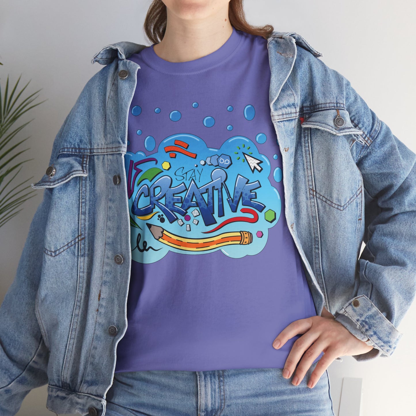 STAY CREATIVE Unisex Heavy Cotton T-Shirt