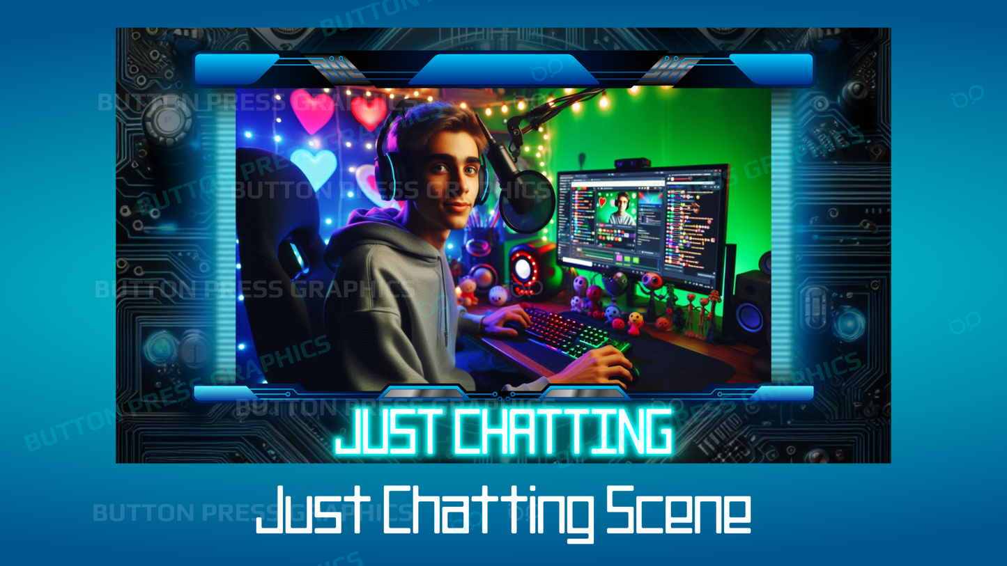 DIGITAL DREAM - A Streamer Overlay Pack for use with OBS or SLOBS